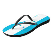 Volwassen slanke bandjes met vlag van Honduras Teenslippers (Schuin)