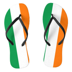 Volwassen slanke bandjes met vlag van Ierland Teenslippers