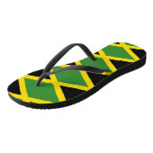 Volwassen slanke bandjes met vlag van Jamaica Teenslippers (Schuin)