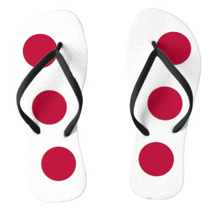 Volwassen slanke bandjes met vlag van Japan Teenslippers