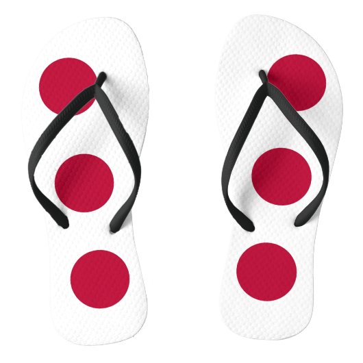 Volwassen slanke bandjes met vlag van Japan Teenslippers (Voetbed)
