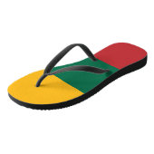 Volwassen slanke bandjes met vlag van Litouwen Teenslippers (Schuin)