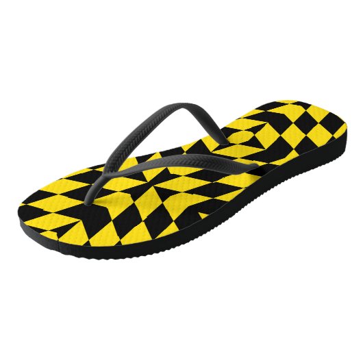 Volwassen slanke bandjes met vlag van München Teenslippers (Schuin)