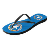 Volwassen slanke bandjes met vlag van Noordelijke  Teenslippers (Schuin)