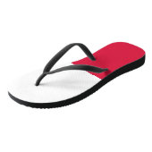 Volwassen slanke bandjes met vlag van Polen Teenslippers (Schuin)