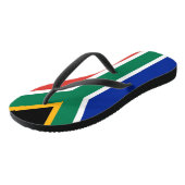 Volwassen slanke bandjes met vlag van Zuid-Afrika Teenslippers (Schuin)