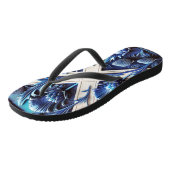 Volwassen slanke riemen met Scottish Thistles Desi Teenslippers (Schuin)