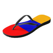 Volwassen slanke riemen met vlag van Armenië Teenslippers (Schuin)