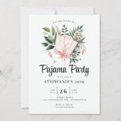 Volwassen Sleepover Party Wildbloemen 30e verjaard Kaart (Voorkant)