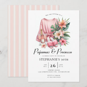 Volwassen Sleepover PJ Prosecco Tropical 30e verja Kaart