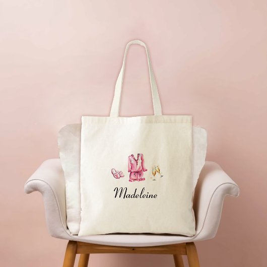 Volwassen Sleepover PJ Pyjama Party Gepersonalisee Tote Bag