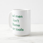 Volwassen slogan koffiemok (Voorkant links)