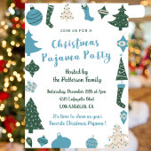 Volwassen sluimer party uitnodiging groen blauw