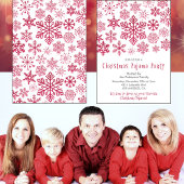 Volwassen Slumber party uitnodiging Glitter Sneeuw