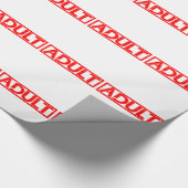 Volwassen stempel cadeaupapier (Hoek)
