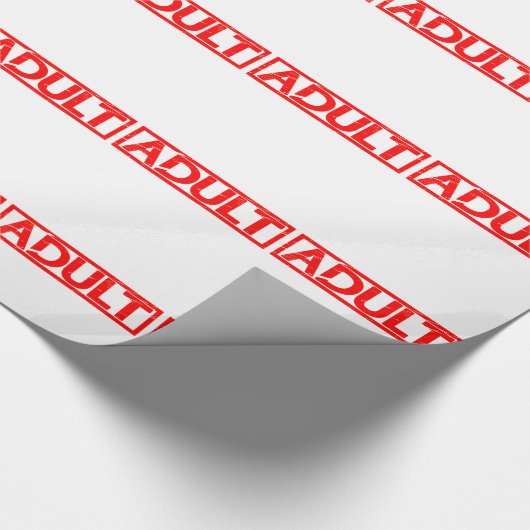 Volwassen stempel cadeaupapier (Hoek)