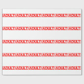 Volwassen stempel cadeaupapier (Vlak)