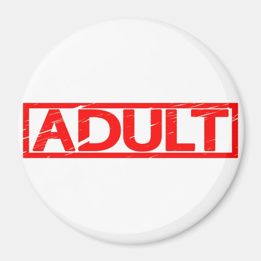 Volwassen stempel magneet (Voorkant)