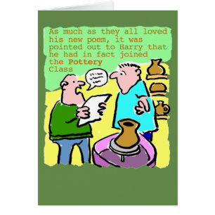 Volwassen Student Leest een Gedicht in de Pottenba