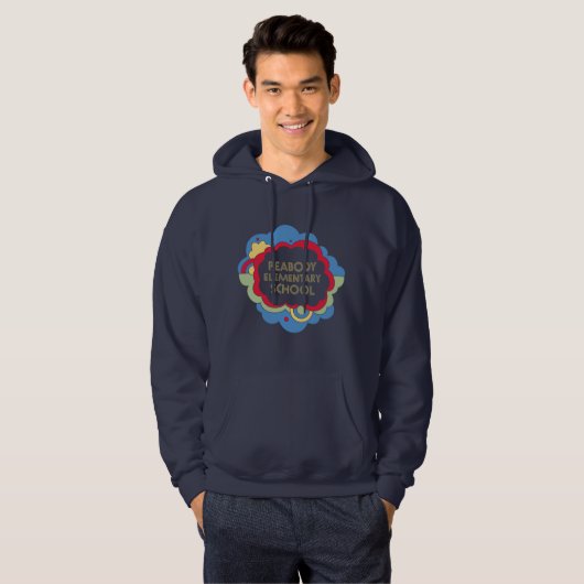 Volwassen sweatshirt met capuchon (Voorkant volledig)