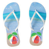 Volwassen Teenslippers "Beachy Keen/Ocean, Beachba (Voetbed)