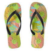 Volwassen Teenslippers, brede riemen Teenslippers (Voetbed)