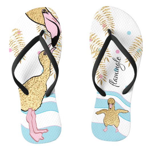 Volwassen Teenslippers "Flamingle/Flamingo Mam and (Voetbed)