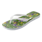 Volwassen Teenslippers, gele en Paarse kruisingen Teenslippers (Schuin)