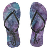 Volwassen Teenslippers"Inkblots Pink BlueGreens Me Teenslippers (Voetbed)