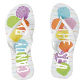 Volwassen Teenslippers "kleurrijke schalen 3 door  (Voetbed)