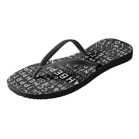 Volwassen Teenslippers met Slim Strap (Schuin)