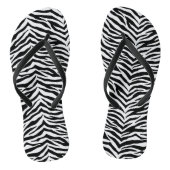 Volwassen Teenslippers-Zebra afdrukken Teenslippers (Voetbed)