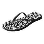 Volwassen Teenslippers-Zebra afdrukken Teenslippers (Schuin)