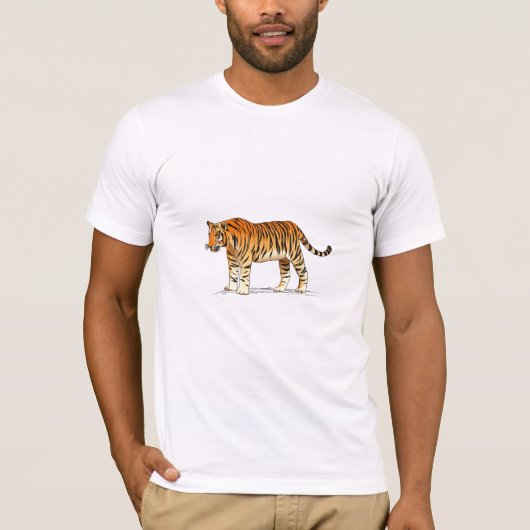 Volwassen tijger t-shirt (Voorkant)