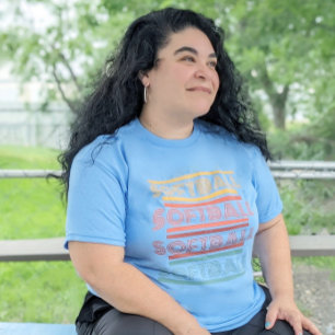 VOLWASSEN UNISEX Retro Softbal T-shirts