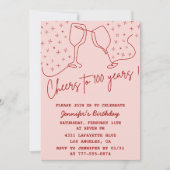 Volwassen verjaardag 100e verjaardag uitnodiging C (Voorkant)