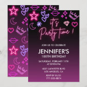 Volwassen verjaardag 100ste verjaardag Glitter Spa Kaart (Voorkant / Achterkant)