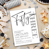 Volwassen verjaardag 51 52 53 54 55 56 57 58 59 kaart