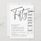 Volwassen verjaardag 51 52 53 54 55 56 57 58 59 kaart (Voorkant)