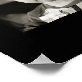 Volwassen Verjaardag 6 foto zwart goud elke leefti Poster (Hoek)