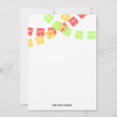 Volwassen verjaardag Fiesta Uitnodiging (Achterkant)