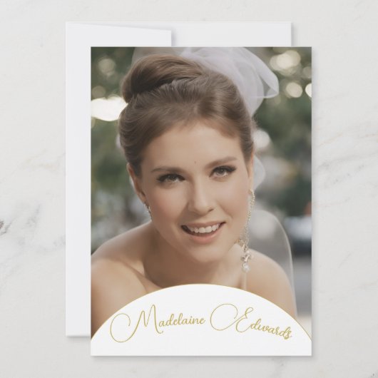 Volwassen Verjaardag Foto Roze Goud Elegant Bloeme Kaart (Achterkant)