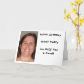 Volwassen Verjaardag Kaart (Gele Bloem)