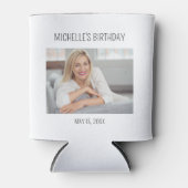 Volwassen Verjaardag Naam Foto Partij Favor Blikjeskoeler (Voorkant)