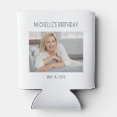 Volwassen Verjaardag Naam Foto Partij Favor Blikjeskoeler (Achterkant)