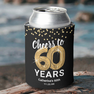 Volwassen Verjaardag Proost op 60 jaar Blikjeskoeler