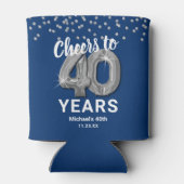 Volwassen Verjaardag Proost tot 40 jaar Blikjeskoeler (Achterkant)