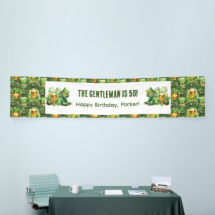 Volwassen Verjaardag St Patrick's Day gepersonalis Spandoek