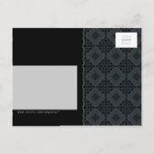 VOLWASSEN VERJAARDAG UITNODIGING:: sierlijk patter Uitnodiging Briefkaart (Achterkant)