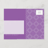 VOLWASSEN VERJAARDAG UITNODIGING:: sierlijk patter Uitnodiging Briefkaart (Achterkant)